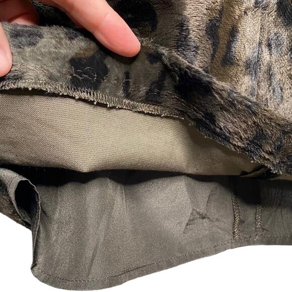 Sportmax Code Faux Fur Leopard Print Dress size US 8 - Picture 9 of 13